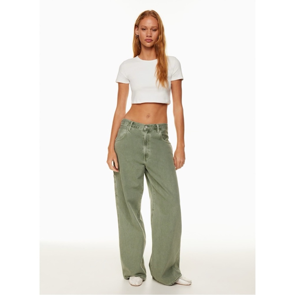 AGOLDE Magda carpenter utility jean 24 28” Salamander as shown